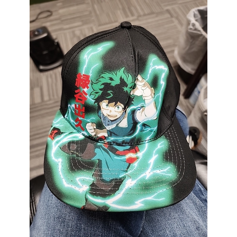 MY HERO ACADEMIA Mens Snapback Ball Cap Hat‎ New Anime MANGA Izuku Midoriya